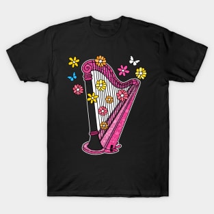 Mothers Day Harp Mom Female Harpist T-Shirt